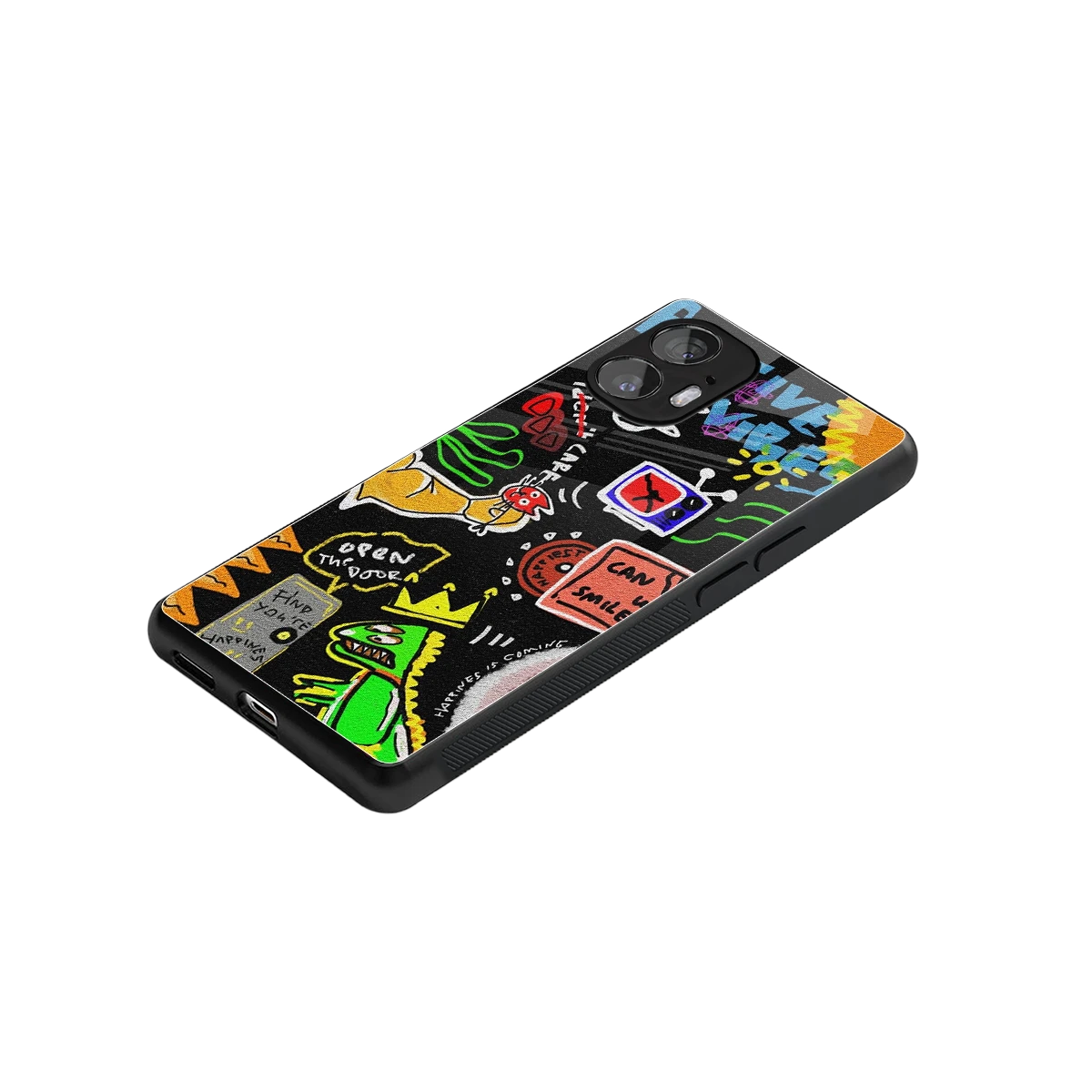 Graffiti stylish phone case for nothing phone 2 | glossy glass and slim fit