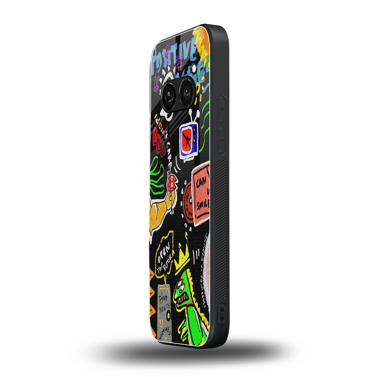 Graffiti nothing phone 2a plus mobile cover | shockproof glass phone case