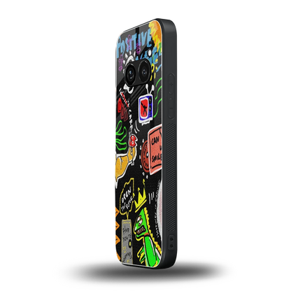 Graffiti nothing phone 2a plus mobile cover | shockproof glass phone case