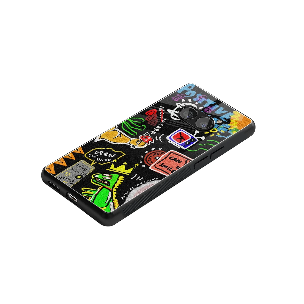 Graffiti stylish phone case for nothing phone 2a | glossy glass and slim fit