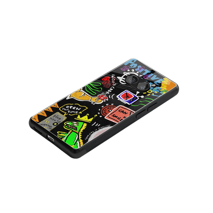 Graffiti stylish phone case for nothing phone 2a | glossy glass and slim fit