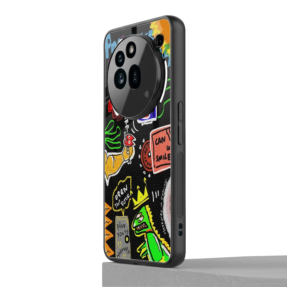 Graffiti nothing phone 3a pro mobile cover | shockproof glass phone case