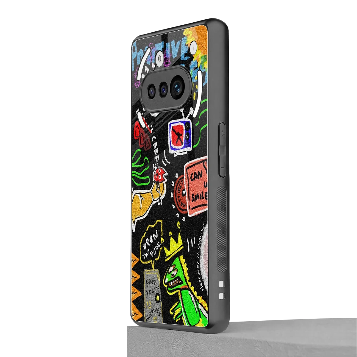 Graffiti nothing phone 3a mobile cover | shockproof glass phone case