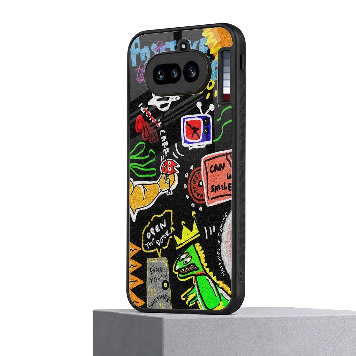 Graffiti nothing phone 4a mobile cover | shockproof glass phone case