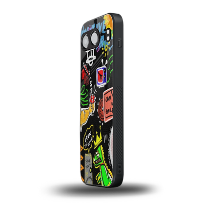 Graffiti oneplus nord 4 mobile cover | shockproof glass phone case
