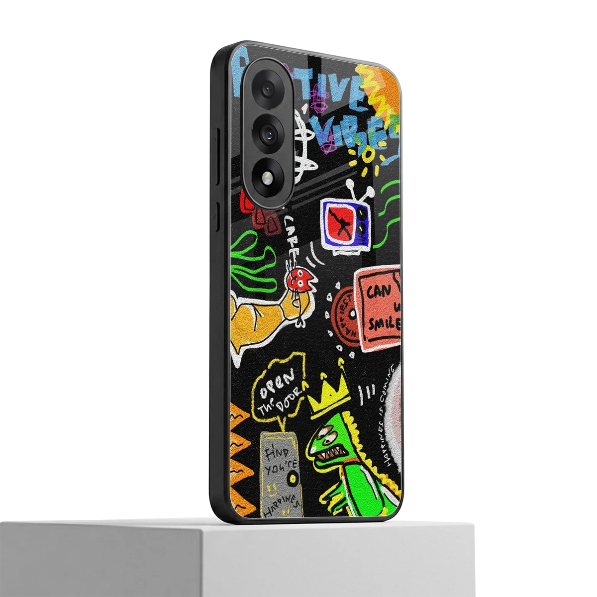 Graffiti oneplus nord 5 mobile cover | shockproof glass phone case