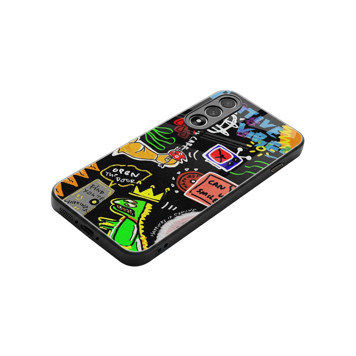 Graffiti stylish phone case for oneplus nord 5 | glossy glass and slim fit