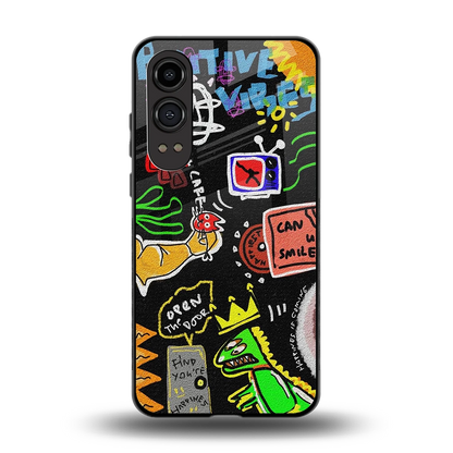 Graffiti back phone cover | glass case for oneplus nord ce 4 lite