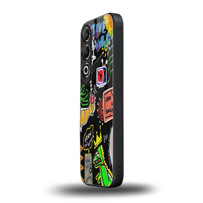 Graffiti oneplus nord ce 4 mobile cover | shockproof glass phone case