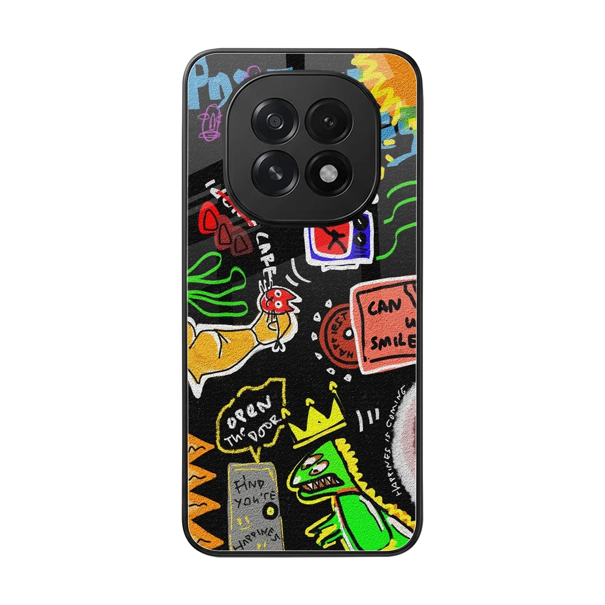 Graffiti back phone cover | glass case for oppo f29 5g