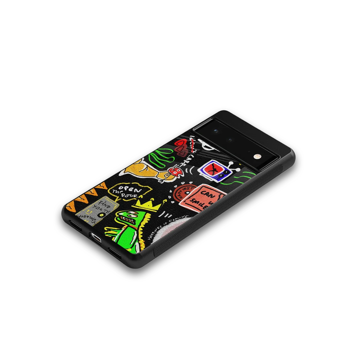 Graffiti google pixel 6a mobile cover | shockproof glass phone case