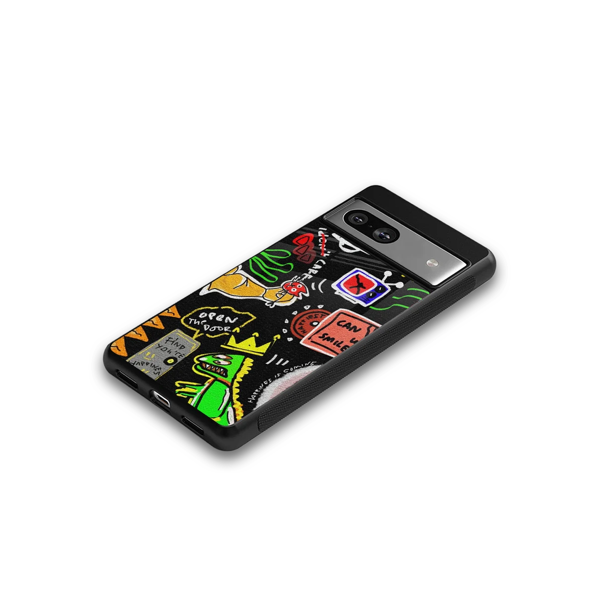 Graffiti google pixel 7a mobile cover | shockproof glass phone case