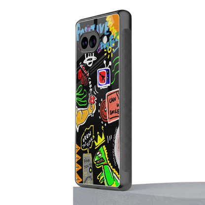 Graffiti google pixel 10a mobile cover | shockproof glass phone case