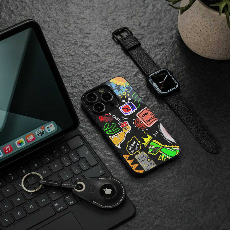 Graffiti Phone Case for Iphone 13 | Glass Case
