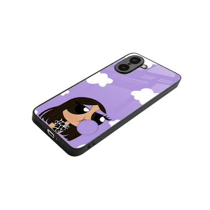 Grape Chic stylish phone case for oneplus nord ce5 5g | glossy glass and slim fit