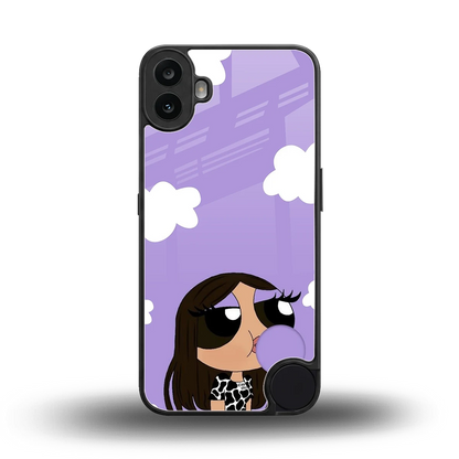 Grape Chic back phone cover | glass case for cmf nothing phone 1