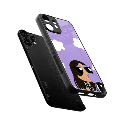 Grape Chic sleek cmf nothing phone 2 pro cover with tempered glass back and TPU edges