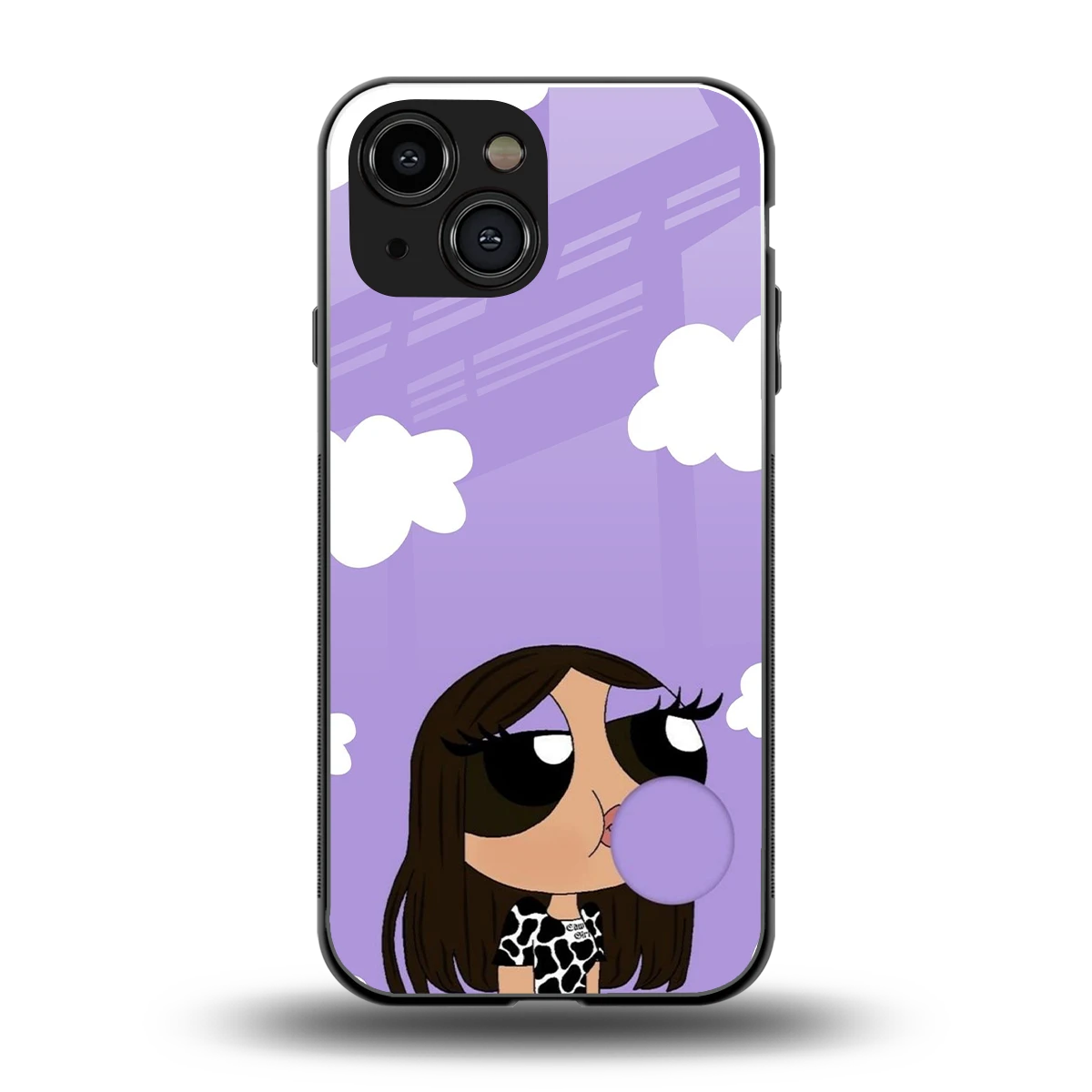 Grape Chic back phone cover | glass case for iphone 13 mini