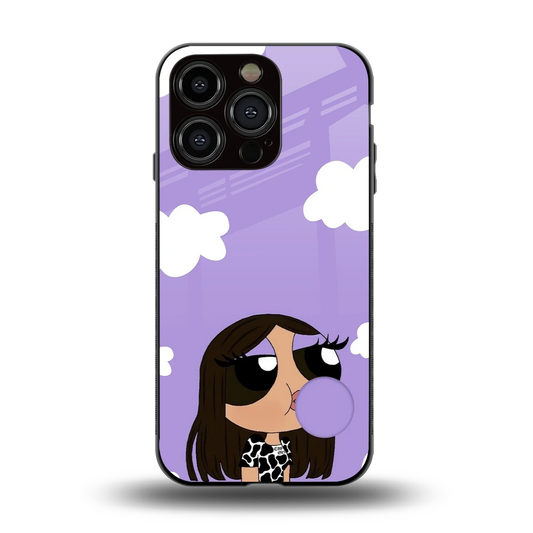 Grape Chic back phone cover | glass case for iphone 13 pro