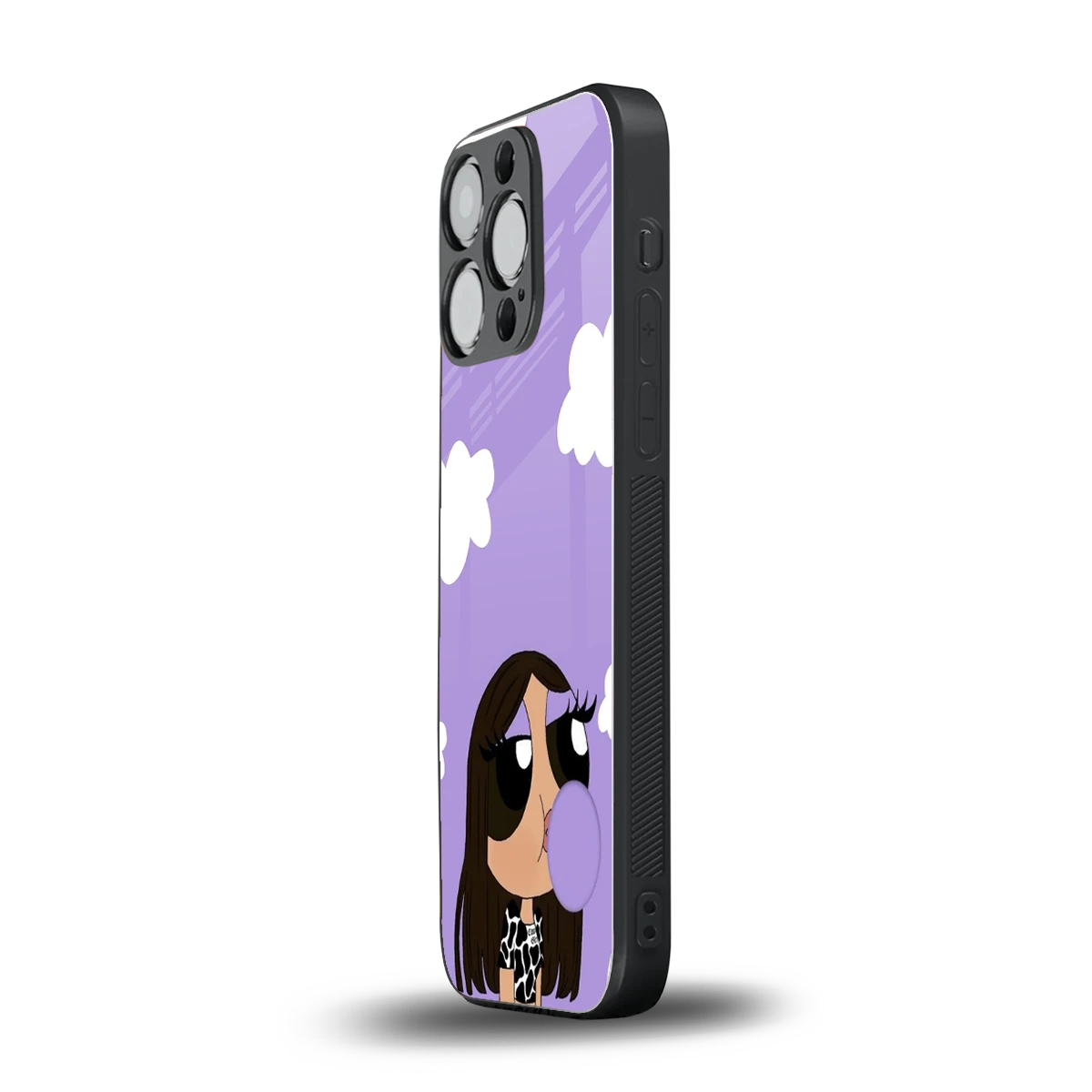 Grape Chic iphone 12 pro mobile cover | shockproof glass phone case