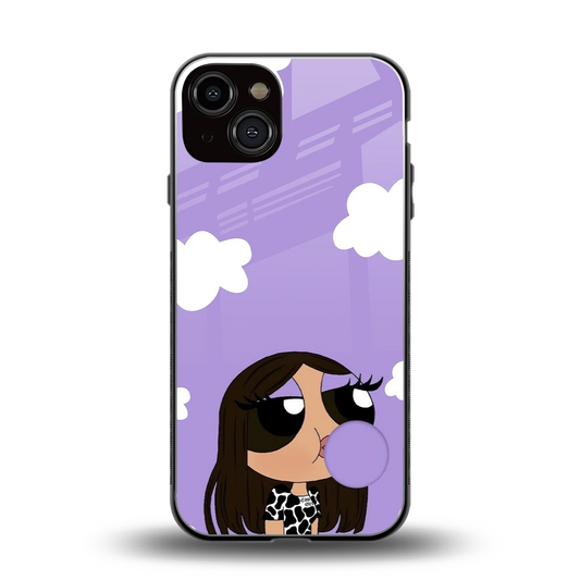 Grape Chic back phone cover | glass case for iphone 13