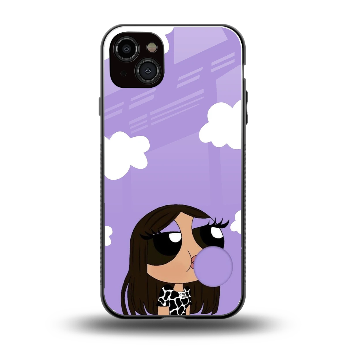 Grape Chic back phone cover | glass case for iphone 14 plus