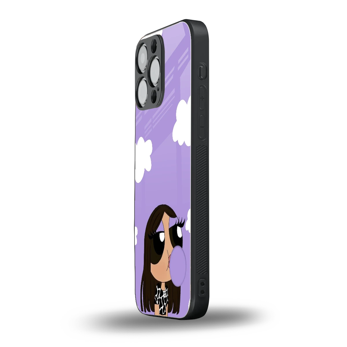 Grape Chic iphone 15 pro max mobile cover | shockproof glass phone case