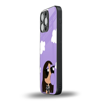 Grape Chic iphone 15 pro max mobile cover | shockproof glass phone case