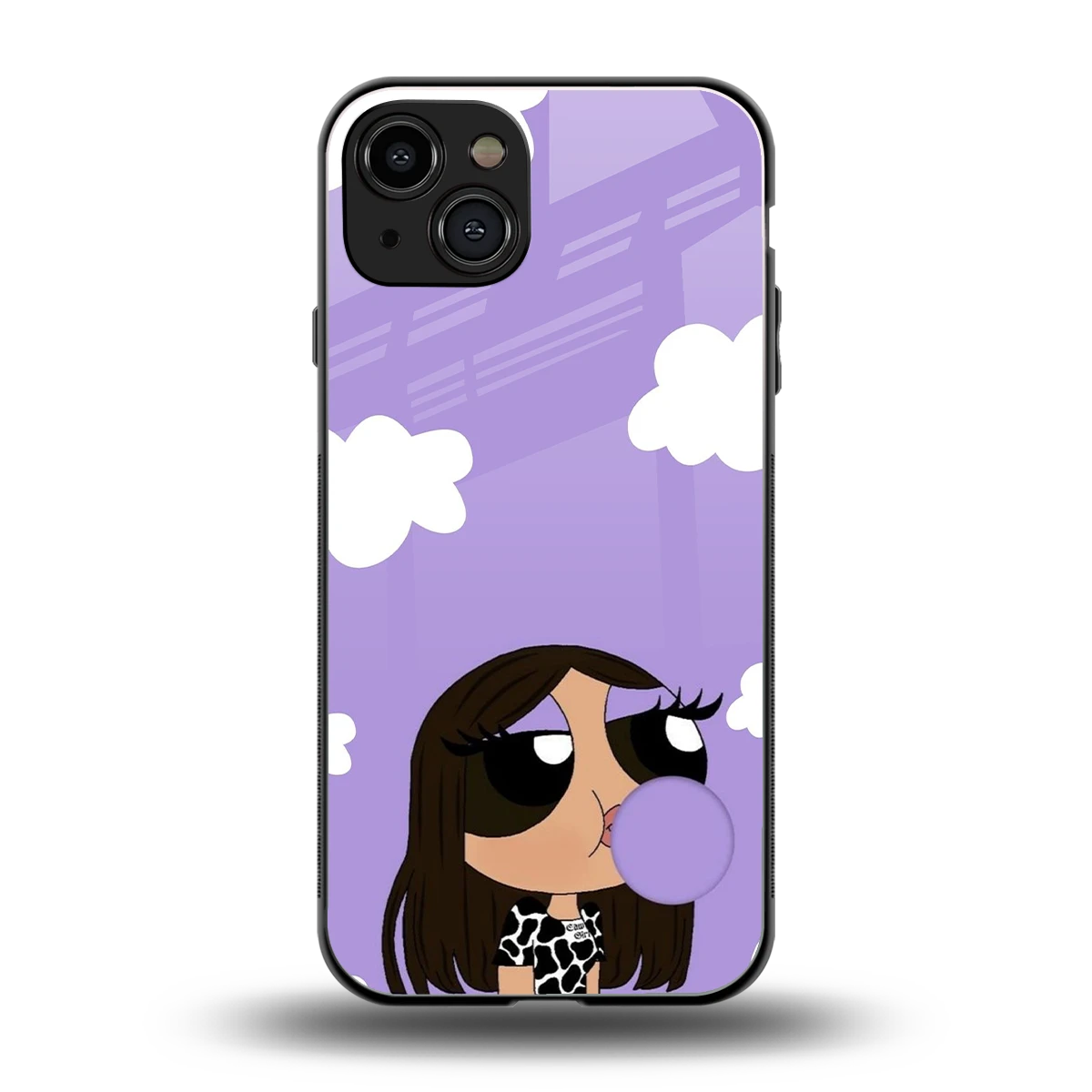 Grape Chic back phone cover | glass case for iphone 15