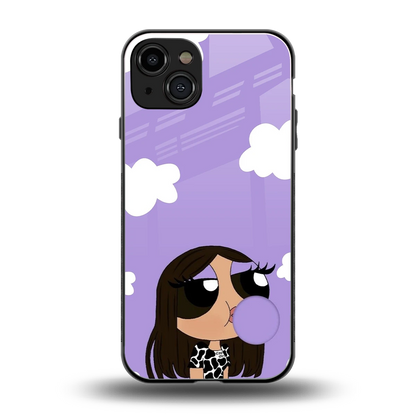 Grape Chic back phone cover | glass case for iphone 15