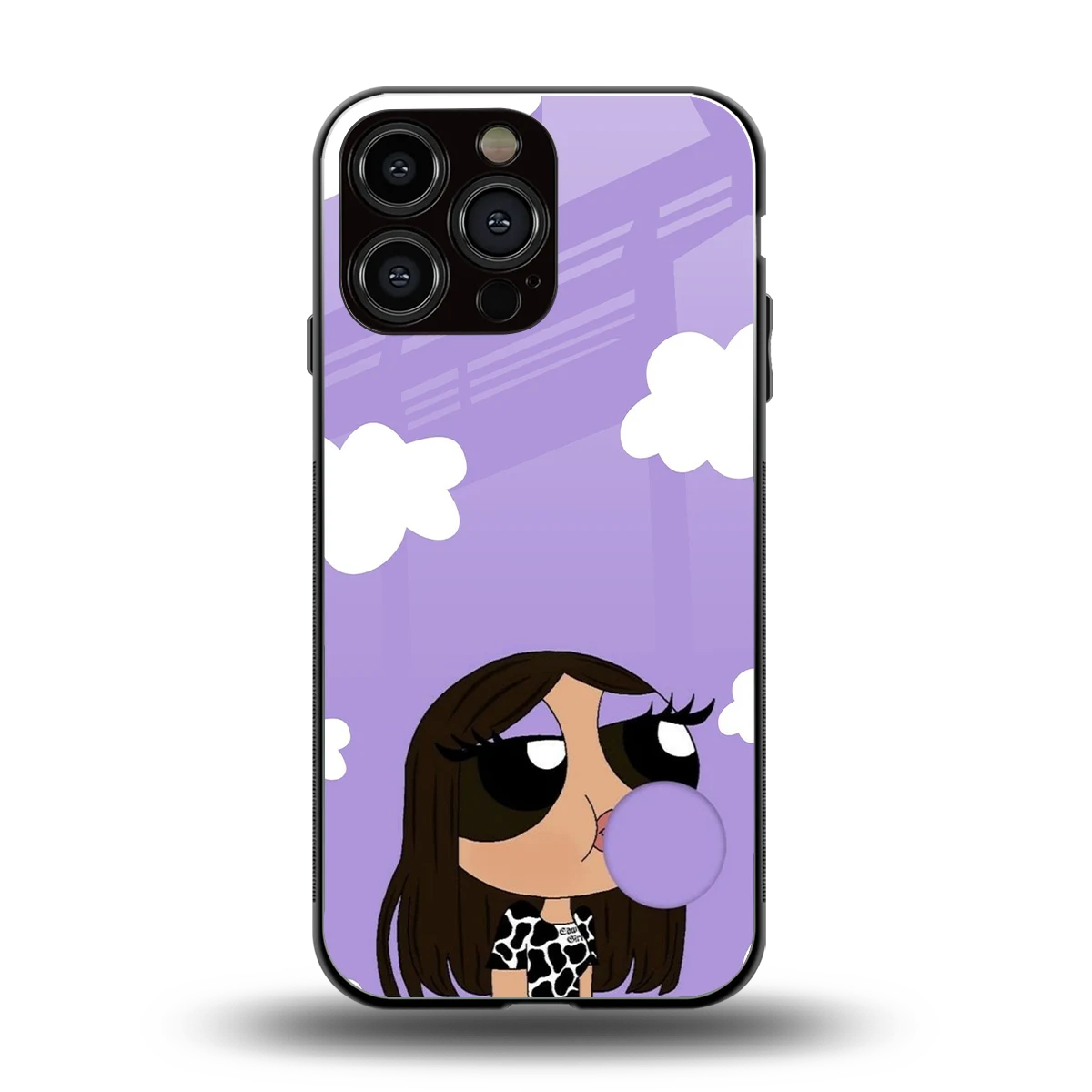 Grape Chic back phone cover | glass case for iphone 16 pro max