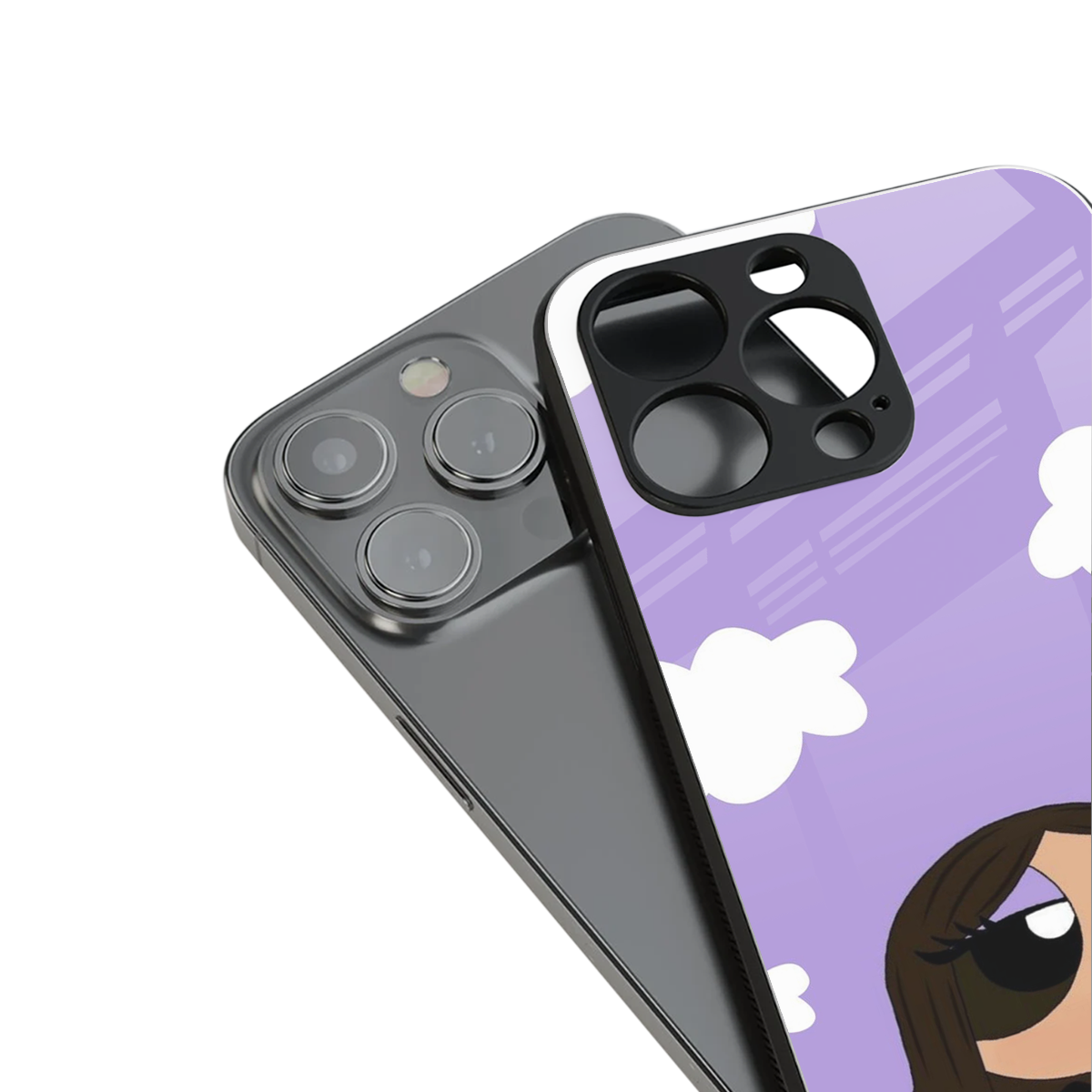 Grape Chic stylish phone case for iPhone 16 | glossy glass and slim fit