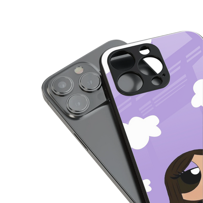 Grape Chic stylish phone case for iPhone 16 | glossy glass and slim fit