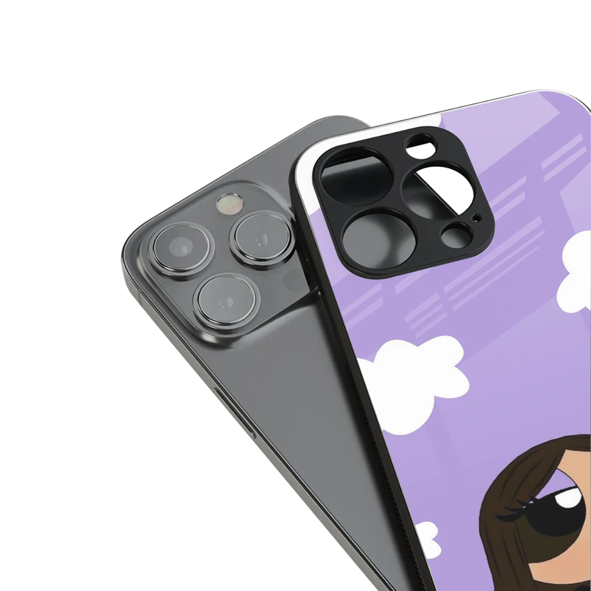 Grape Chic stylish phone case for iphone 16 pro max | glossy glass and slim fit