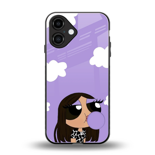 Grape Chic back phone cover | glass case for iphone 16