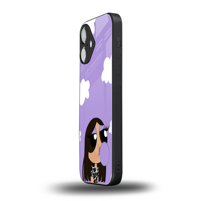 Grape Chic iPhone 16 mobile cover | shockproof glass phone case