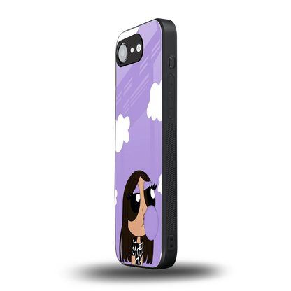 Grape Chic iphone 16e mobile cover | shockproof glass phone case
