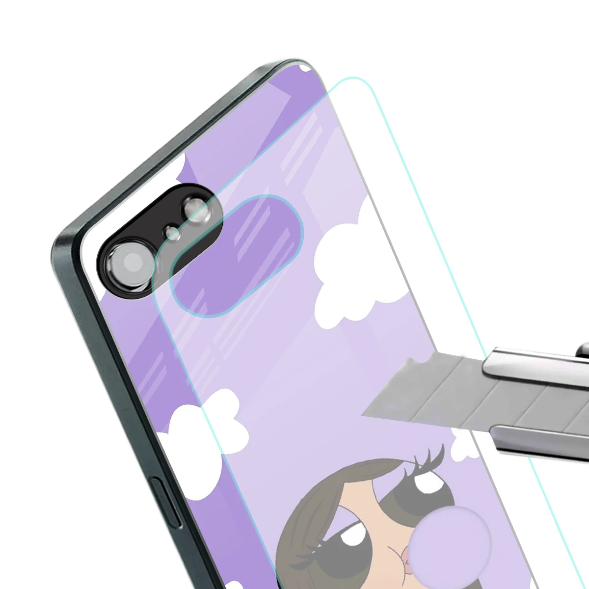 Grape Chic stylish phone case for iphone 17e | glossy glass and slim fit