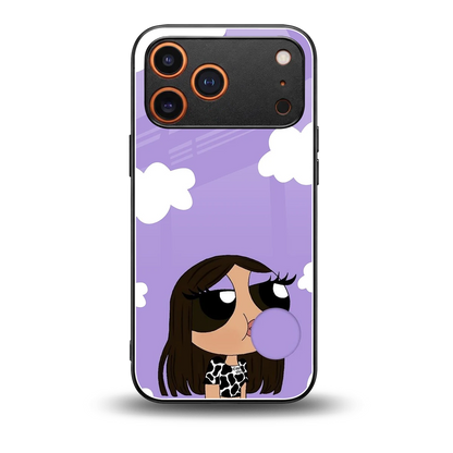 Grape Chic back phone cover | glass case for iphone 17 pro max