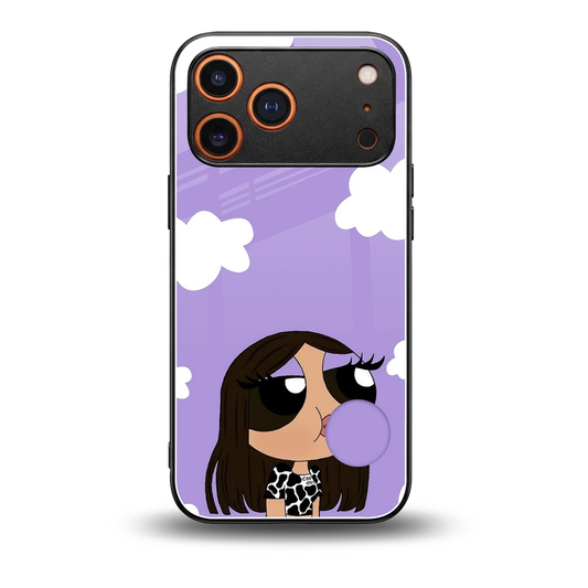 Grape Chic back phone cover | glass case for iphone 17 pro max