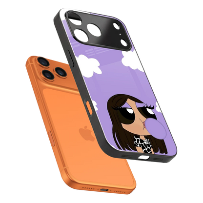 Grape Chic sleek iphone 17 pro max cover with tempered glass back and TPU edges