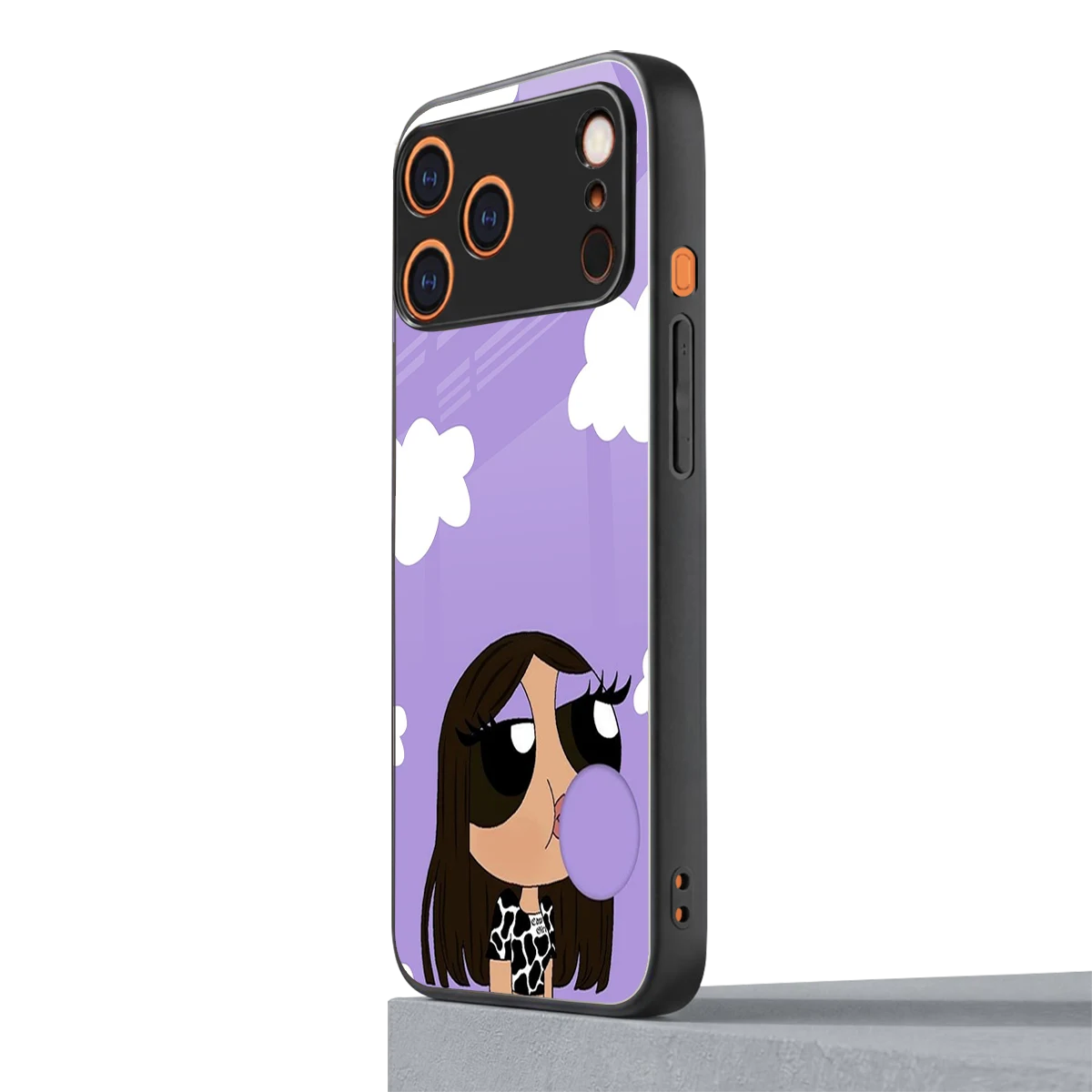 Grape Chic iphone 17 pro max mobile cover | shockproof glass phone case