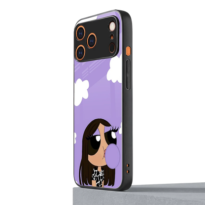 Grape Chic iphone 17 pro max mobile cover | shockproof glass phone case