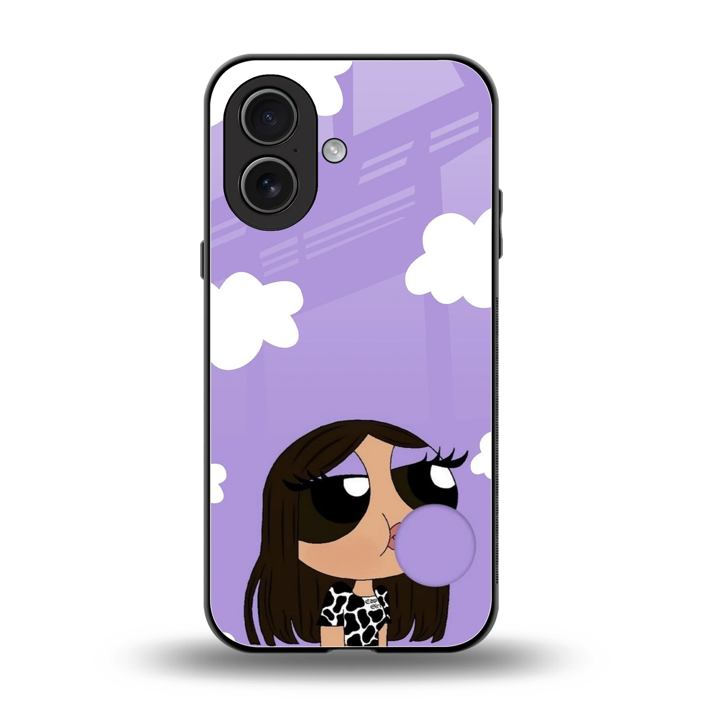 Grape Chic back phone cover | glass case for iphone 17