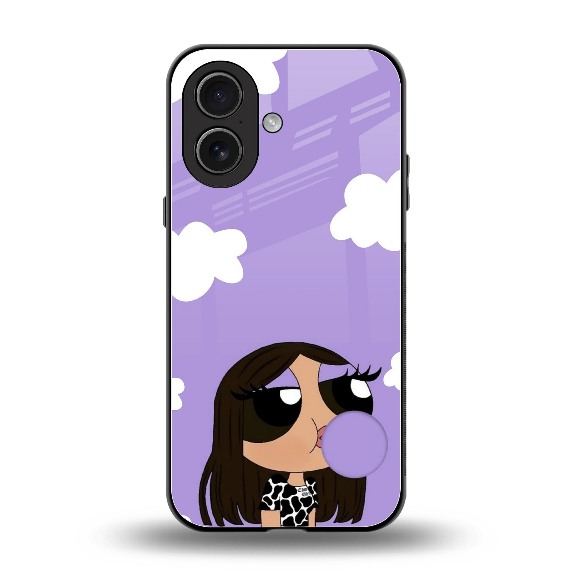 Grape Chic back phone cover | glass case for iphone 17