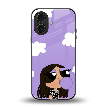 Grape Chic back phone cover | glass case for iphone 17