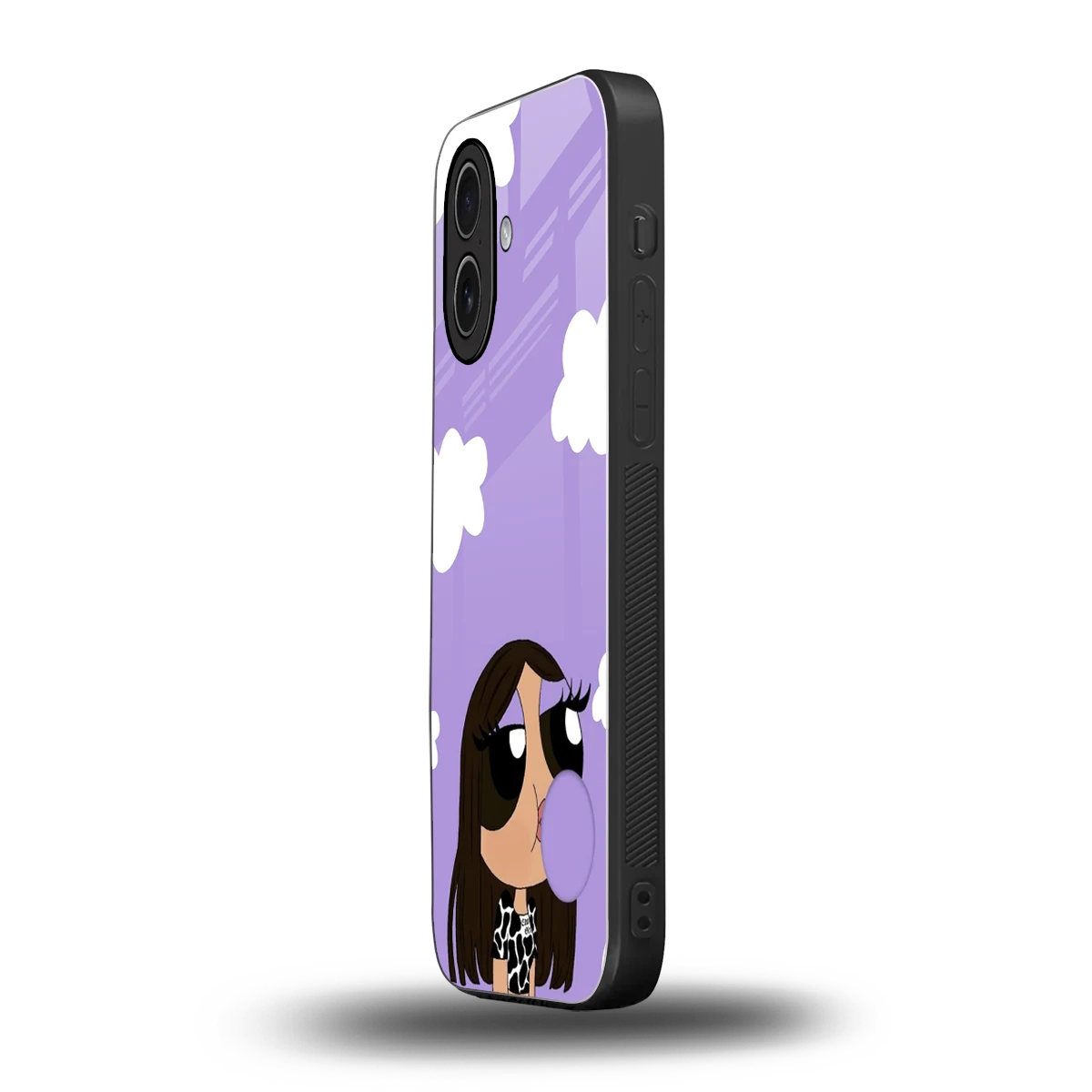 Grape Chic iphone 17 mobile cover | shockproof glass phone case