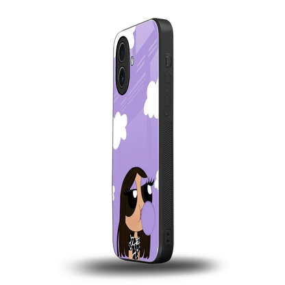 Grape Chic iphone 17 mobile cover | shockproof glass phone case