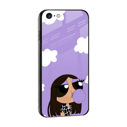 Grape Chic sleek iphone 6s cover with tempered glass back and TPU edges