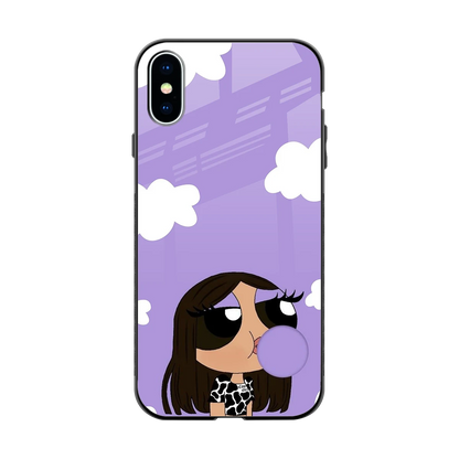 Grape Chic back phone cover | glass case for iphone x